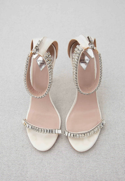 White Aperlai heels